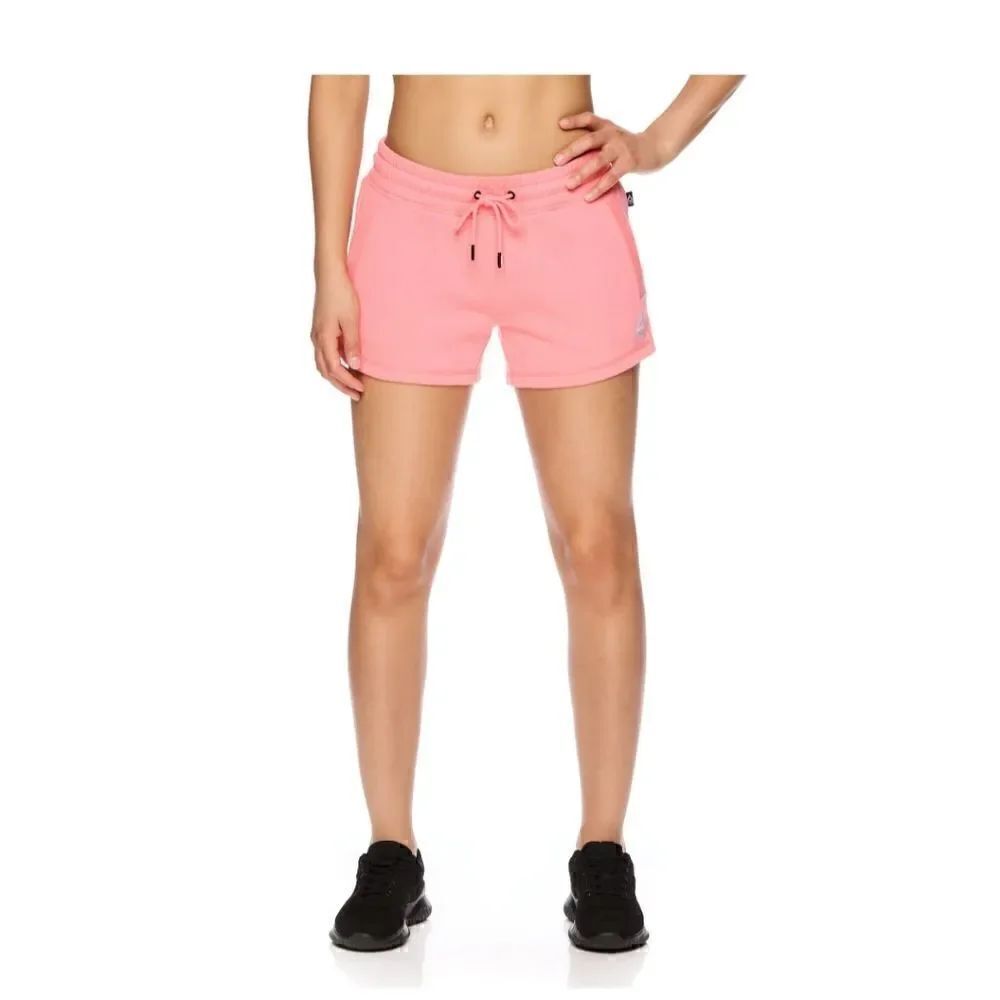 New Reebok Women's Renew French Terry AthleticShorts with Side Pocket